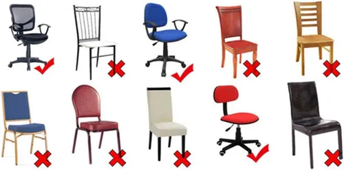 Vista 2 de XNN Funda para silla de oficina de computadora, fundas universales elásticas para sillas giratorias (A)