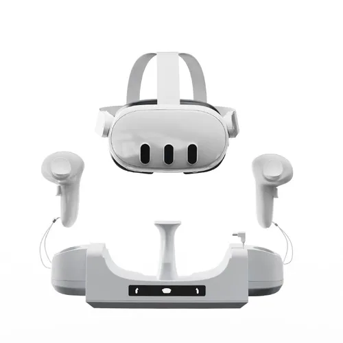 Vista 6 de VR Charging Station for OculusMeta Quest 3, Charging Dock Supports LED Indicator, Charging Dock Station with USB-C Fast Charging for VR Console and