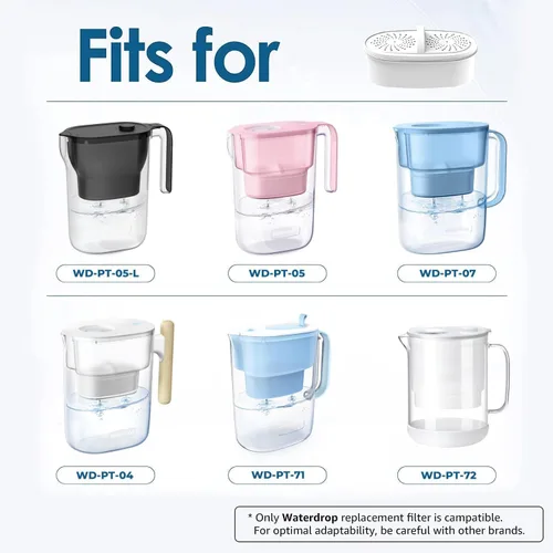 Vista 2 de [Genuine] Waterdrop PF-01A Water Filter Replacement for Waterdrop Pitchers
