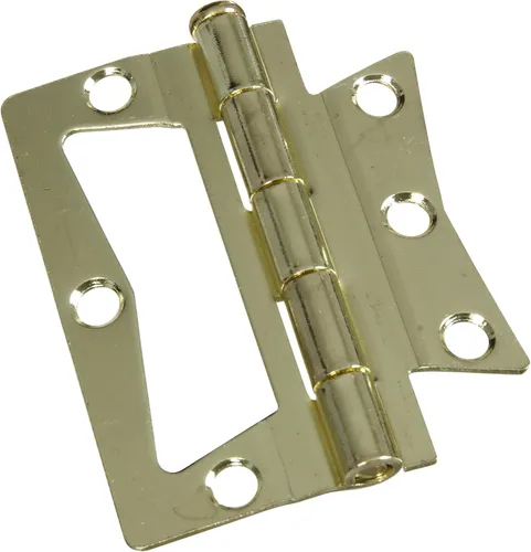 Vista 2 de National Hardware N244-780 V535 Bisagras montadas en superficie en latón, paquete de 2