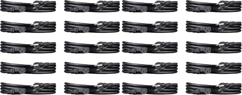 Vista 13 de Amazon Basics Cable de alimentación para PC, 3 pies, Cable de alimentación CA para monitor, computadora, TV, 3 clavijas, 18 AWG, 125 voltios, negro