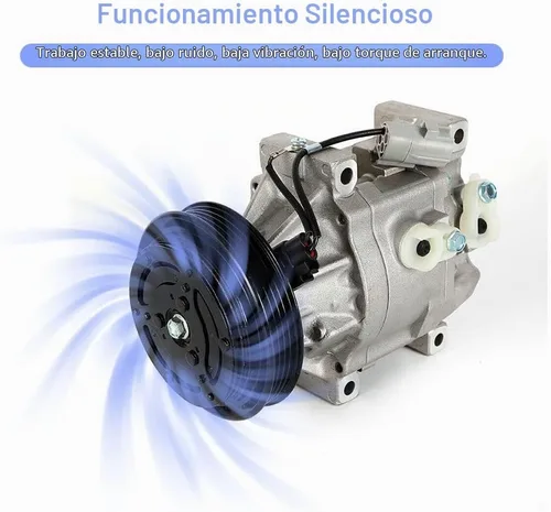 Vista 3 de Compresor y embrague de CA CO 11063AC apto para Toyota Echo 1.5L 2000 2001 2002 2003 2004 2005 60-00829NA
