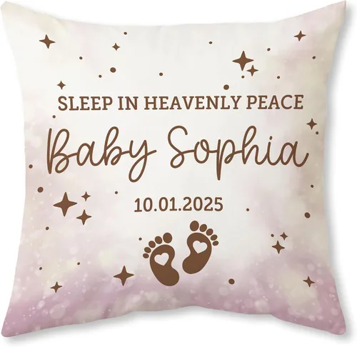 Vista 9 de Hyturtle Almohada conmemorativa personalizada para bebé (bebé conmemorativo 1)