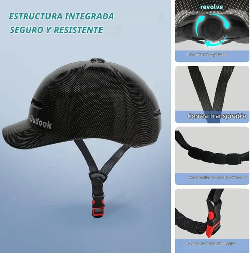 Vista 3 de Casco de Bicicleta para Adultos para Hombres - Mujeres Casco de Bicicleta Certificado Cómodo Ligero Ajustable Estilo Gorra de Béisbol Casco