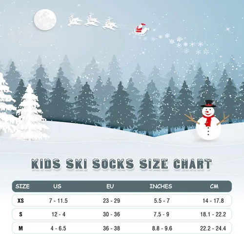 Vista 5 de Cimkiz Kids Ski Socks (2 Pairs3 Pairs) for Boys Girls Thick Warm for Winter Snow Skiing Snowboard Sports