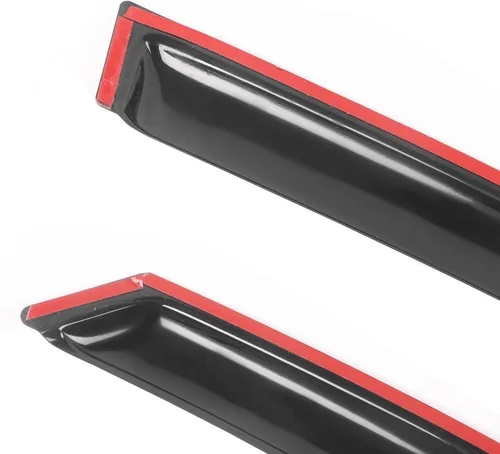 Vista 8 de Viseras laterales ahumadas para vidrios de auto Honda IKON MOTORSPORTS, Acrylic, Smoke Tinted, Sun Rain Wind Guards Shield Vent, Wind Deflector