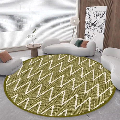 Vista 16 de 3D Optical Illusion Abstract Round Rug 70s Retro Pop Art Deco Large Rugs for Living Room Bedroom Classroom Red Brown Washable Low Pile Carpet
