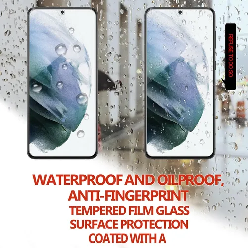 Vista 5 de Diseñado para Samsung Galaxy S21 + Plus 5G Protector de pantalla de vidrio templado 2-Pack Película protectora de lente de cámara 2-Pack