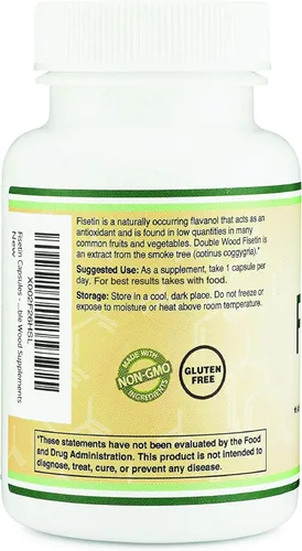 Vista 4 de Suplemento de fisetina - 100 mg de flavnonoles bioactivos, 60