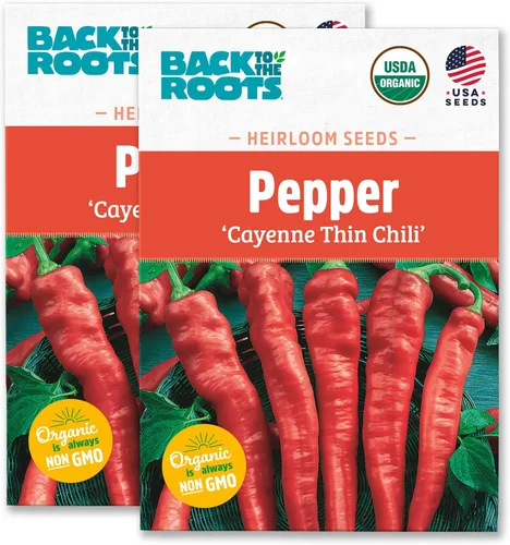 Vista 9 de Back to The Roots Paquete de semillas 100% orgánicas - Pimiento 'Sweet Keystone Giant' 140mg