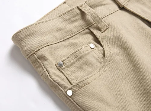 Vista 6 de AITITIA Jeans de motociclista de ajuste regular para hombre