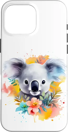Vista 19 de Funda Koala con flores de eucalipto para iPhone 17