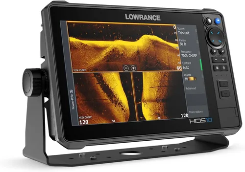 Vista 2 de Lowrance HDS PRO Fishfinder/Chartplotter con integración de teléfonos inteligentes y gráficos C-MAP precargados de EE. UU. y Canadá