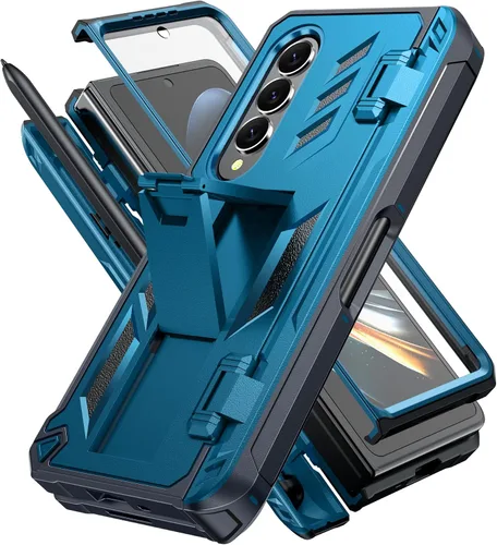 Vista 7 de Funda para Samsung Galaxy Z-Fold-4, protector de pantalla integrado con función atril