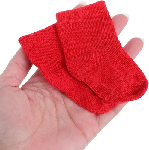 Vista 8 de NUOBESTY 6 pares de calcetines de muñeca mini calcetín ropa de bebé figura de acción accesorios para muñeca