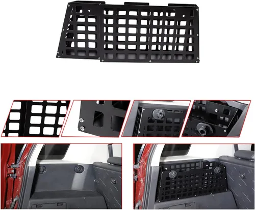 Vista 5 de HAPPYHORSE Para maletero Toyo-ta FJ Cruiser 2007-2021, organizador de artículos diversos, caja de almacenamiento con compartimento de almacenamiento