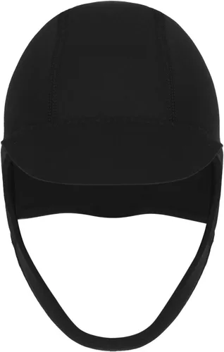 Vista 2 de Gorro de neopreno ajustable para surf, buceo, kayak, rafting, canoa, esnórquel, natación, gorro de natación de 0.079 pulgadas con correa