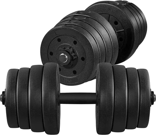Vista 9 de Topeakmart Juego de mancuernas ajustables de 44 libras/66 libras, equipo de entrenamiento de fuerza para mujeres y hombres en casa, gimnasio