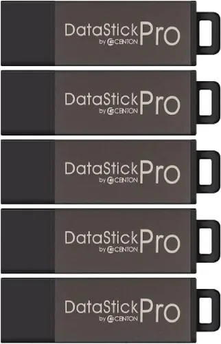 Vista 8 de Centon DataStick Pro - Unidad flash USB 2.0 de 16 GB x 2, color gris (DSP16GB2PK)