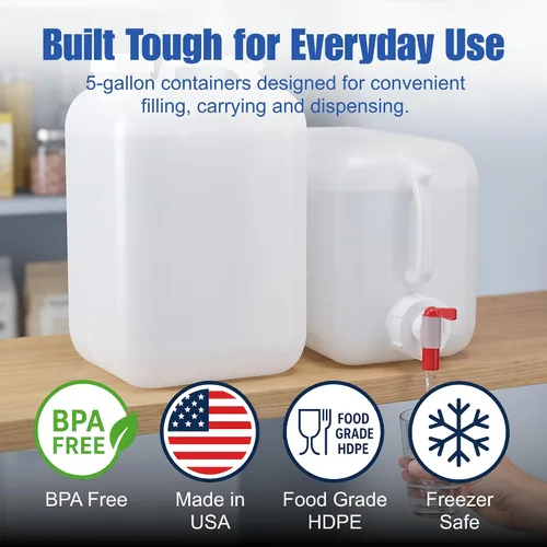 Vista 2 de ePackage Supply Premium Hedpak - Contenedor de agua de 5 galones, 1 paquete
