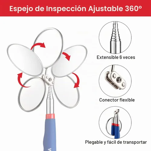 Vista 4 de WORKPRO Kit de herramientas magnético telescópico de la recogida 4PC