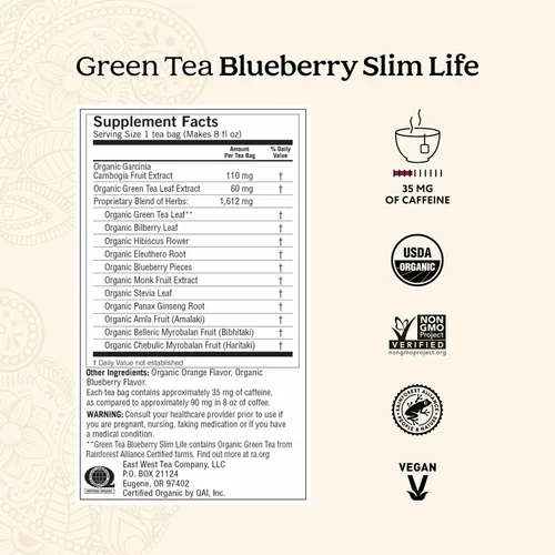 Vista 3 de Yogi Tea - Caja de regalo Yogi Favorites (paquete de 6) – DeTox, té verde arándanos Slim Life, hora de acostarse, miel Chai, miel y lavanda alivio
