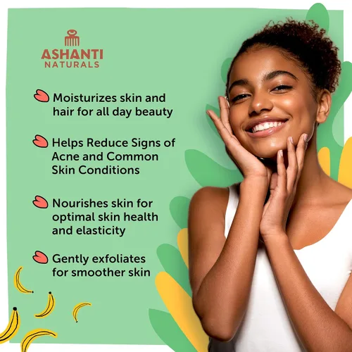Vista 3 de Ashanti Naturals Auténtica barra de jabón negro africano Barra de jabón africana negra limpiadora y nutritiva Jabón en barra de acné con manteca