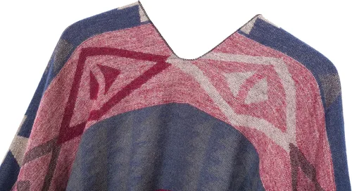 Vista 22 de Chales cálidos para mujer, cárdigan con frente abierto, estilo vintage, poncho