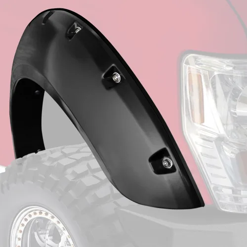 Vista 5 de Fender Flares para Select Ford F-Series Super Duty – Perno En el Remaches de estilo con hardware Kit de bolsillo (4 unidades) re-paintable Smooth