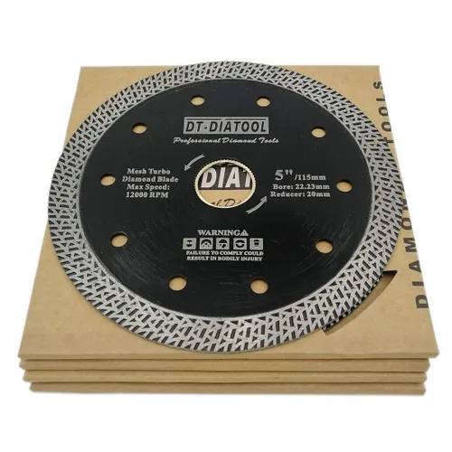 Vista 14 de DT-DIATOOL Hoja de granito de diamante de 4 pulgadas para azulejos de porcelana de mármol, disco de corte de diamante de cerámica con segmentos