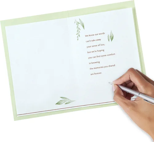 Vista 5 de Hallmark Tarjeta de condolencias (Nuestros corazones están contigo)
