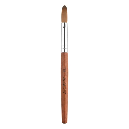 Vista 7 de Pincel profesional Kolinsky de pelo de marta para arte de uñas acrílicas, de madera roja (n.º 10) Herramienta de manicura acrílica profesional