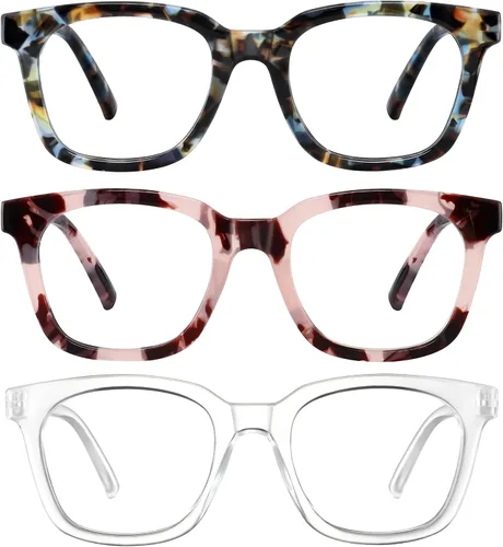 Vista 13 de Reading Glasses for Women Men - Blue Light Blocking Magnifying Readers,Square Anti-Glare Computer Eyeglasses