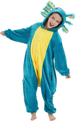 Vista 2 de DELEY Unisex One Piece Animal Kids Onesie, Animal Pajamas Halloween Cosplay Costume for Women and Mens Parent-Child Sleepwear