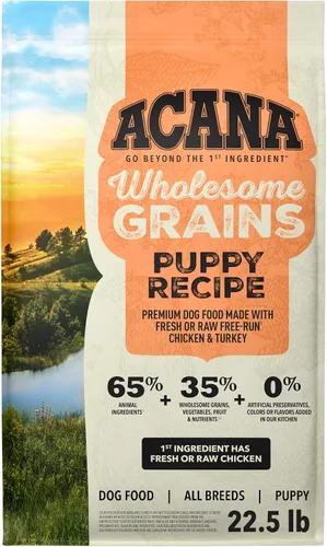 Vista 17 de ACANA - Comida seca para perros sin granos, receta para cachorros, bolsa de 4.5 libras Freeze Dried, Grain Free, High Protein, Made in the USA