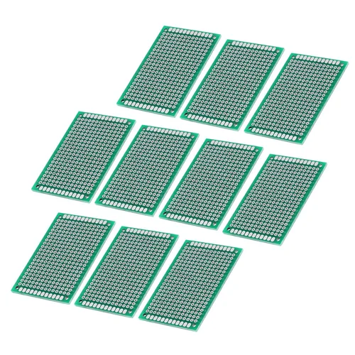 Vista 3 de Acouto 10 piezas 1.6 x 2.4 in doble lados prototipos DIY soldadura universal placa de circuito PCB placa perforada 6x4 placa perforada
