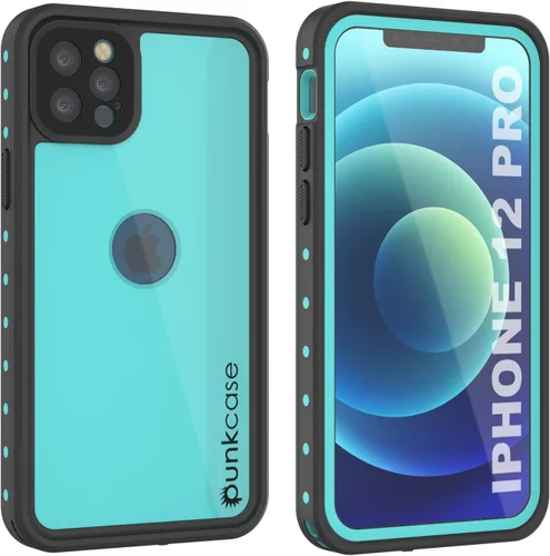 Vista 9 de Punkcase Funda impermeable diseñada para iPhone 12 Pro [serie StudStar] [ajuste delgado] [Certificado IP68] [A prueba de suciedad]