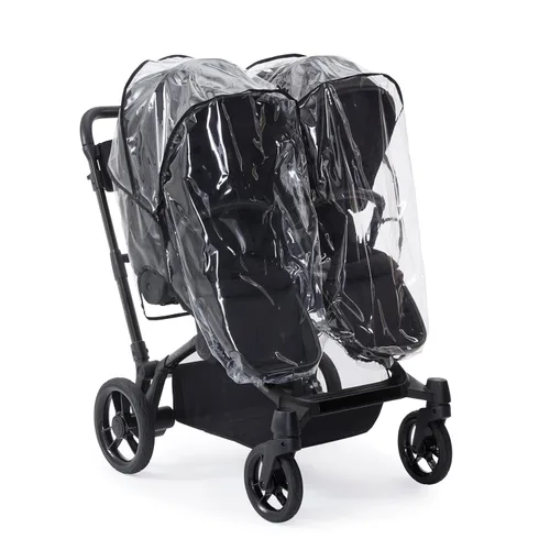 Vista 2 de Contours Funda transparente para cochecito de bebé, protector impermeable de viaje, resistente al viento, protege del polvo y la nieve, accesorio