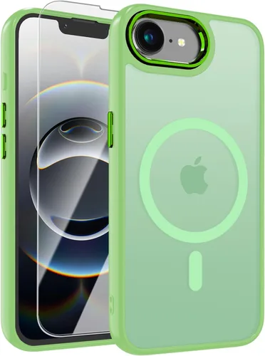 Vista 96 de WRJ Funda magnética mate para iPhone Air de 6.5 pulgadas, [compatible con Magsafe] [protección contra caídas de grado militar], delgada Negro