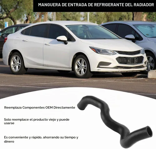 Vista 2 de Manguera de entrada de refrigerante superior del radiador 13291779