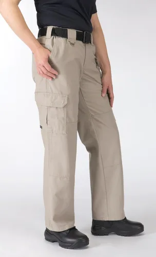 Vista 3 de 5.11 Tactical - Pantalones militares de trabajo para mujer, lona de algodón, cintura autoajustable, estilo 64358