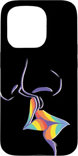Vista 14 de Funda de regalo LGBT Lesbian Gay Pride LGBTQ Kiss Rainbow para iPhone 17
