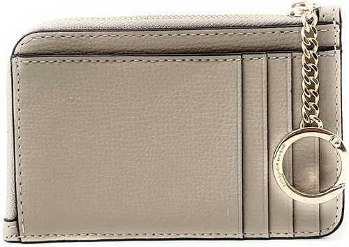 Vista 2 de Kate Spade - Tarjetero unisex Darcy de Laether con cremallera en L medio con llavero en gris pardo cálido, Topo cálido