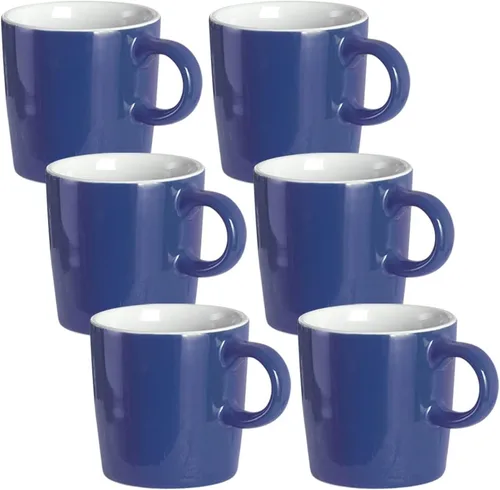 Vista 12 de homEdge Mini Taza de Espresso de Porcelana, 4 Onzas / 120 ml Pequeñas Tazas de Café Cerámicas Demitasse para Espresso, Té - Juego de 6