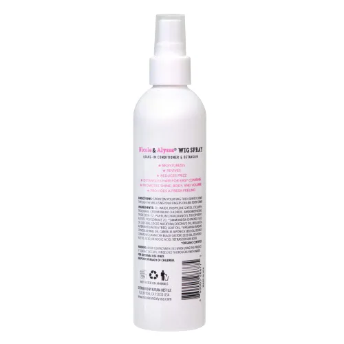 Vista 4 de Nicole & Alyssa ] Spray de peluca para cabello sintético de 8 onzas + tamaño de viaje