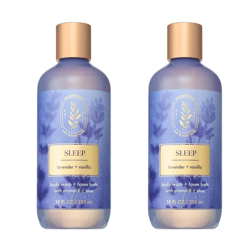 Vista 8 de Bath & Body Works Aromaterapia para Dormir - Jabón Corporal y Espuma de Baño de Lavanda + Vainilla, 10 Fl Oz