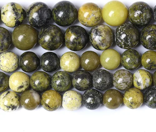 Vista 102 de 60 cuentas sueltas de piedra natural de turquesa africana de 0.236 pulgadas (6 mm) para hacer joyas, pulseras de bricolaje