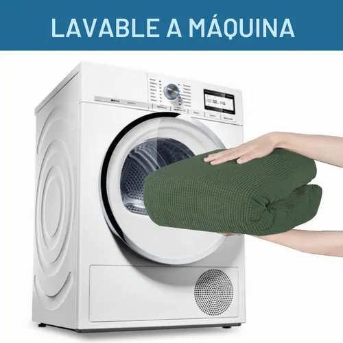 Vista 8 de H.VERSAILTEX Funda elástica para sofá, fundas suaves para muebles de 3 cojines, con tela jacquard gruesa a cuadros con parte inferior elástica, sofá