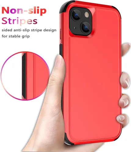 Vista 5 de Diverbox Funda para iPhone 13 [A prueba de golpes] [A prueba de caídas] [A prueba de polvo], Funda de Teléfono de Protección Resistente para Apple