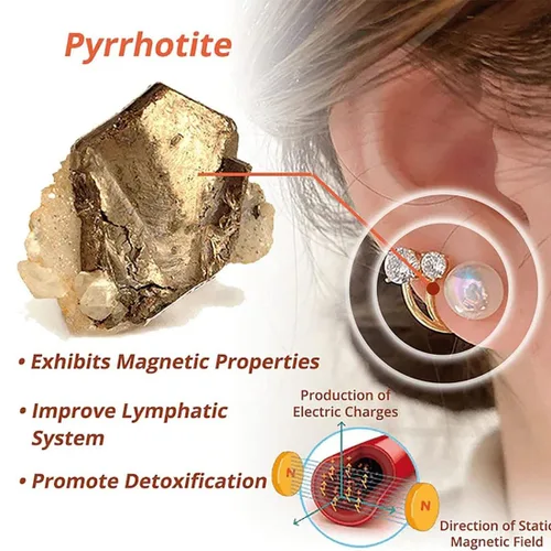 Vista 4 de 23 pares de aretes de germanio flysmus Halolux Lymphvity Lymphvity, MagneTherapy Germanio (2 pares)